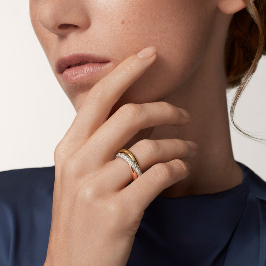 trinity-ring klassisches modell halbpavé