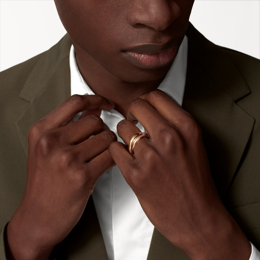 trinity-ring klassisches modell 5 diamanten