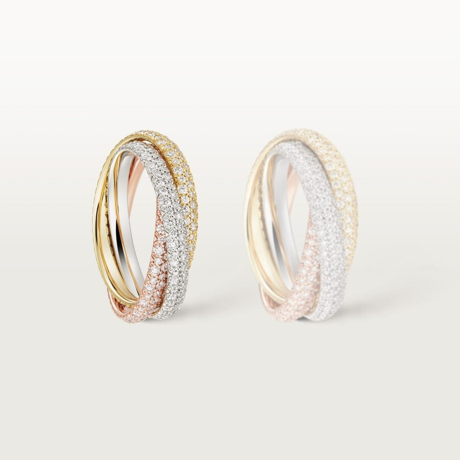 trinity-ring kleines modell gepflastert
