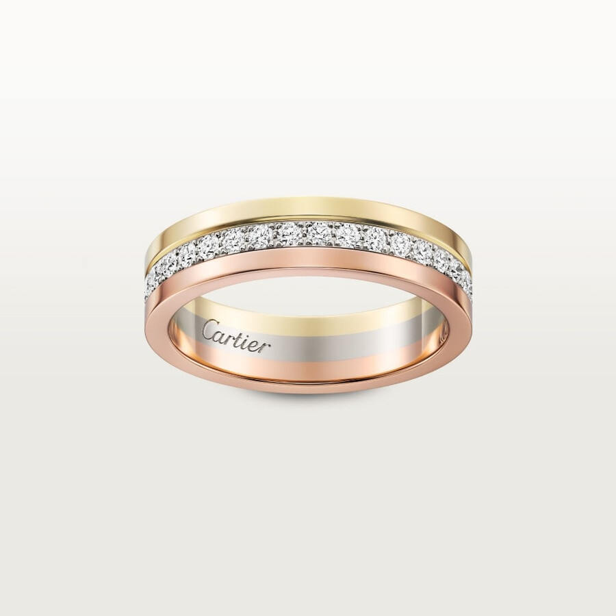 vendome louis cartier ehering 48 mm breit mit pavé-fassung